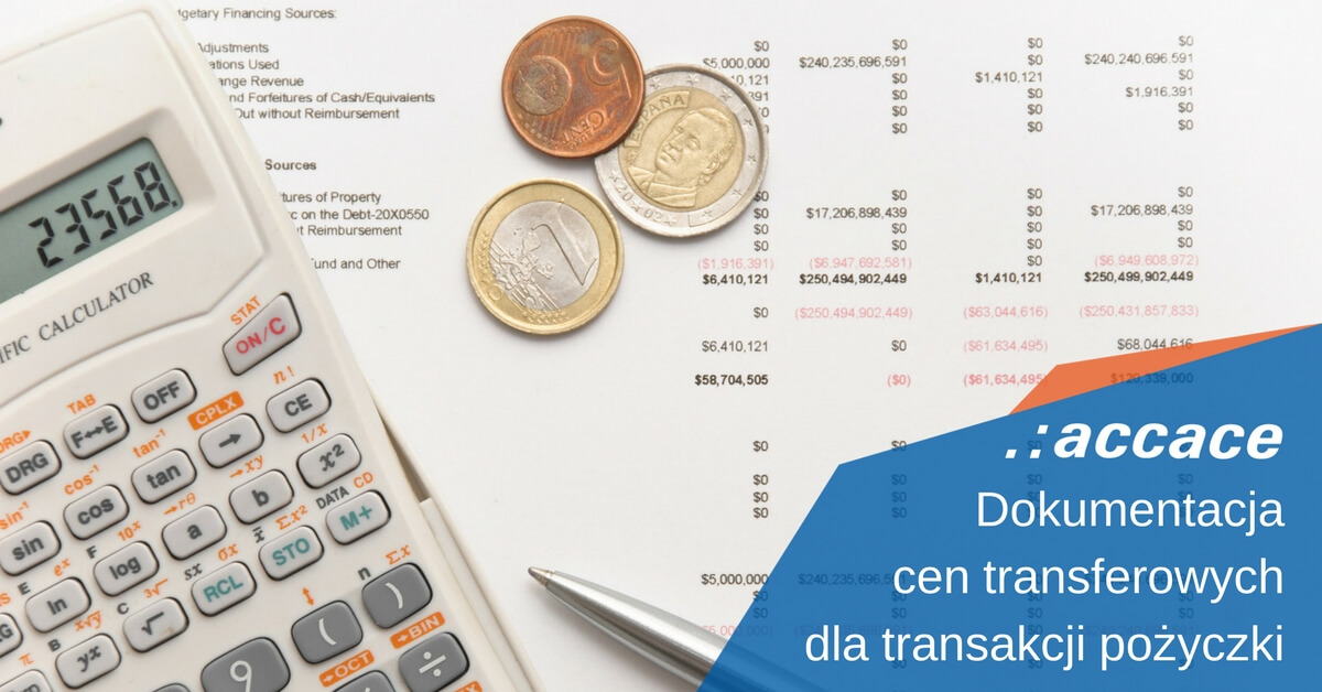 dokumentacja cen transferowych dla transakcji pożyczki
